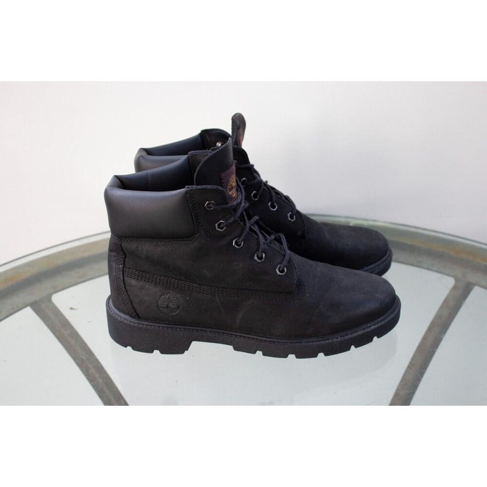 Timberland Junior 6-Inch Premium Waterproof Boot Black Leather 10910 Big Boy 5‎